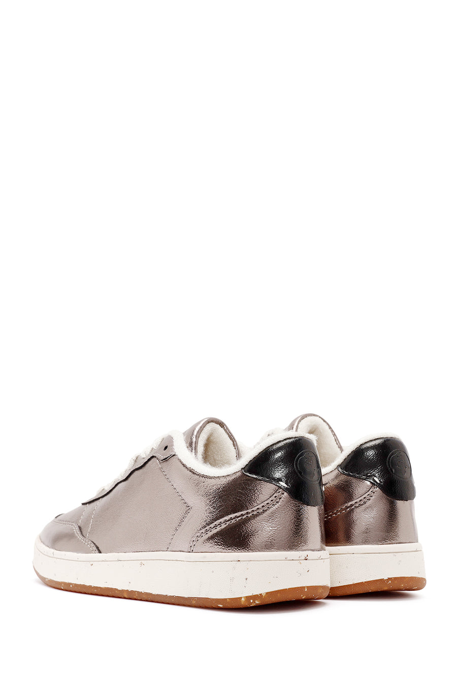 ACBC x Derimod Kadın Bronz Bağcıklı Metalik Sneaker