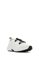ACBC x DERİMOD Kadın Beyaz Bağcıklı Kalın Tabanlı Kumaş Sneaker | Derimod
