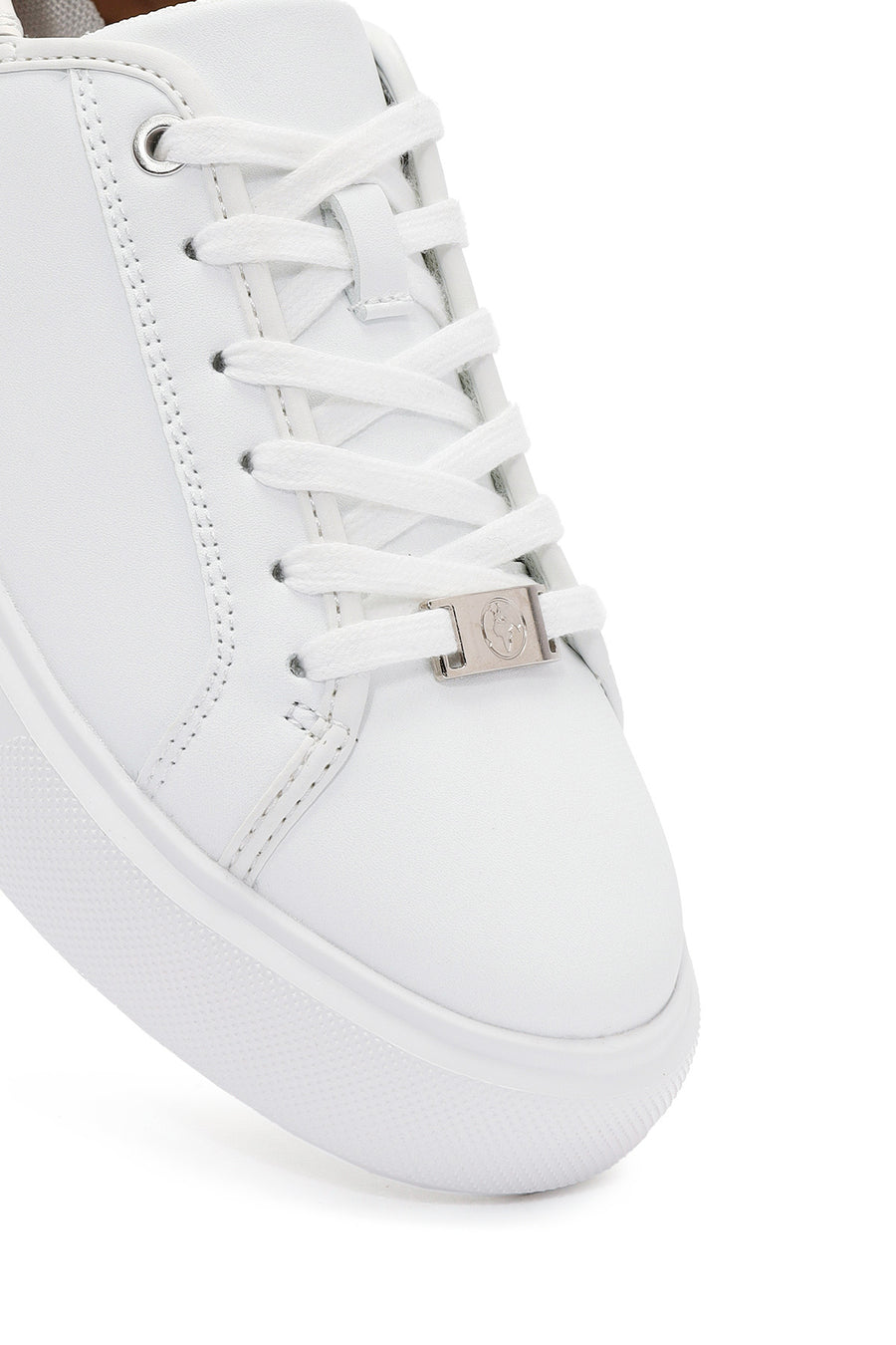 ACBC x Derimod Kadın Beyaz Bağcıklı Sneaker