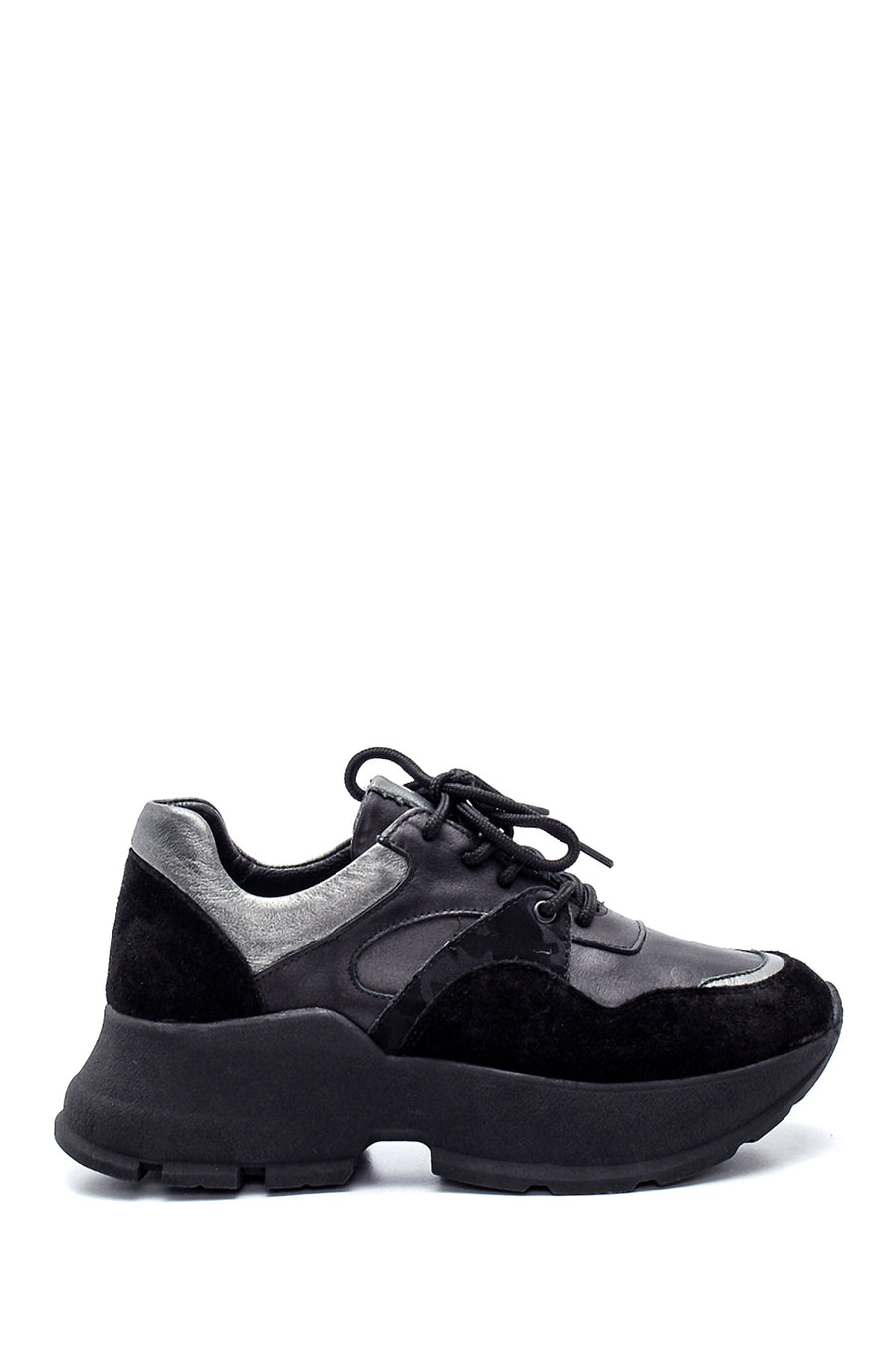 Kadın Deri  Süet Deyatlı Sneaker 21WFD131014 | Derimod