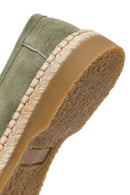 Men's Green Suede Leather Casual Loafer | Derimod
