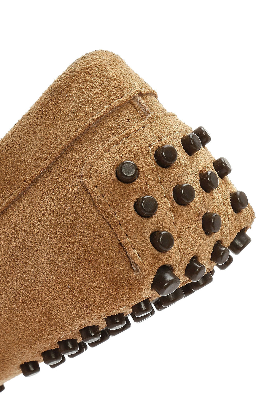 Kadın Camel Püsküllü Süet Deri Loafer