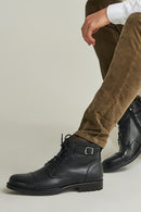 Soft Leather Zippered Men's Boots | Derimod