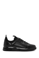 Men's Black Lace-up Leather Sneaker | Derimod