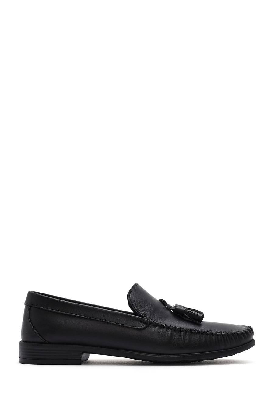 Erkek Siyah Püsküllü Deri Casual Loafer 25SFD754218 | Derimod