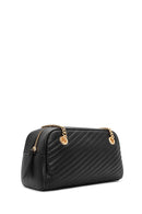 Women's Black Chain Strap Quilted Shoulder Bag | Derimod