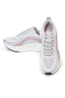 Derimod Zero Woman Purple Lace-Up Thick-Soled Fabric Sneakers | Derimod