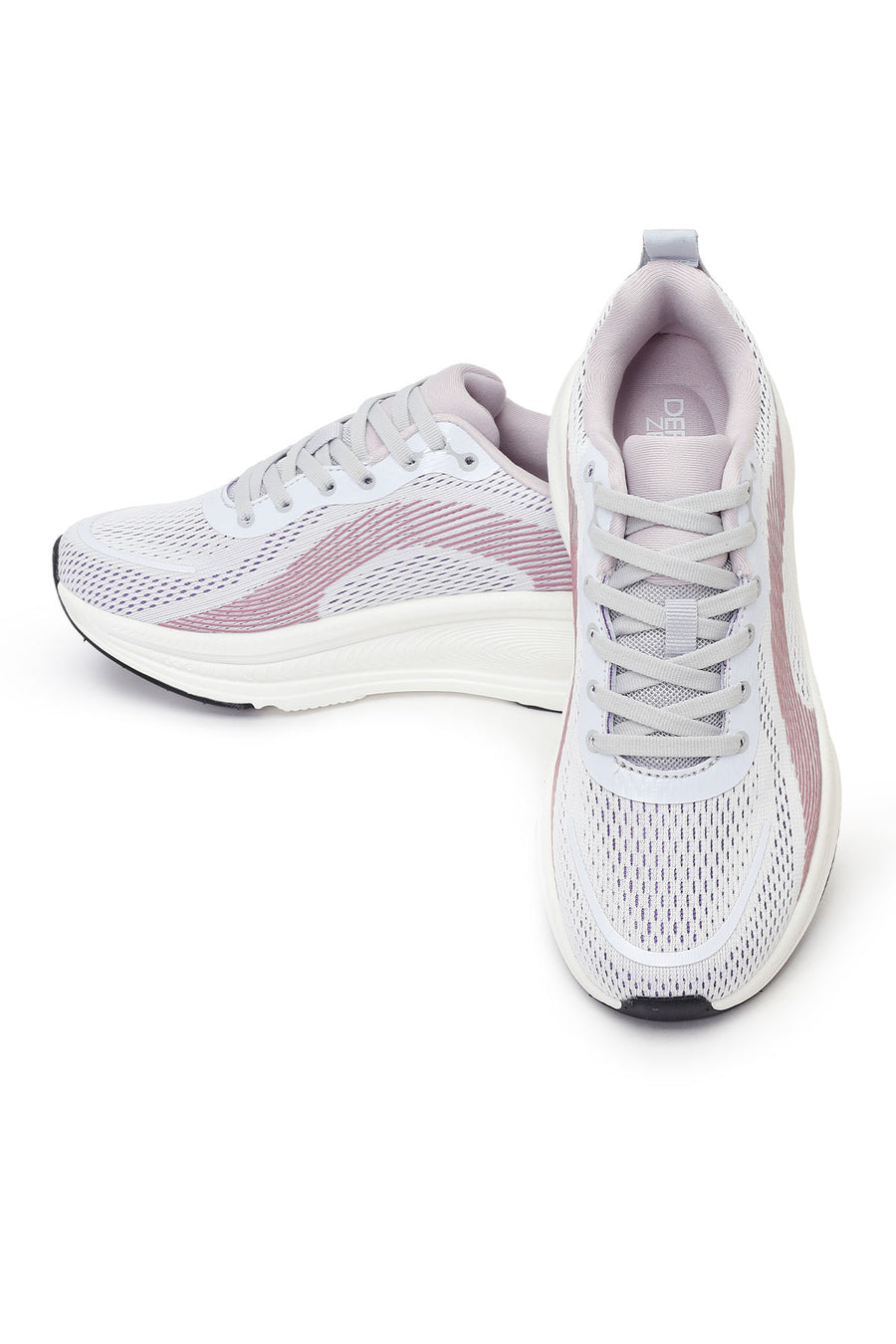 Derimod Zero Woman Purple Lace-Up Thick-Soled Fabric Sneakers