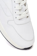Kadın Beyaz Bağcıklı Deri Sneaker | Derimod
