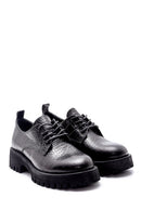 Women's Leather Crocodile Detailed Shoes | Derimod