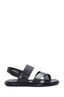 Men's Leather Perforated Sandals | Derimod