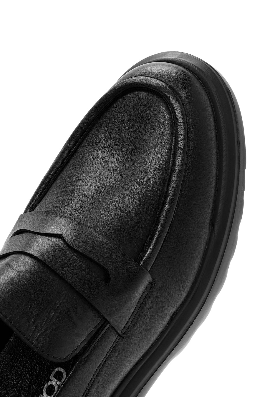 Erkek Siyah Deri Casual Loafer