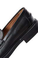 Erkek Siyah Deri Casual Loafer | Derimod