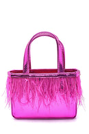 Women's Feathered Snake Patterned Derimod X Whenever Company Mini Handbag | Derimod