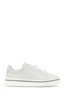 Erkek Beyaz Bağcıklı Deri Sneaker | Derimod