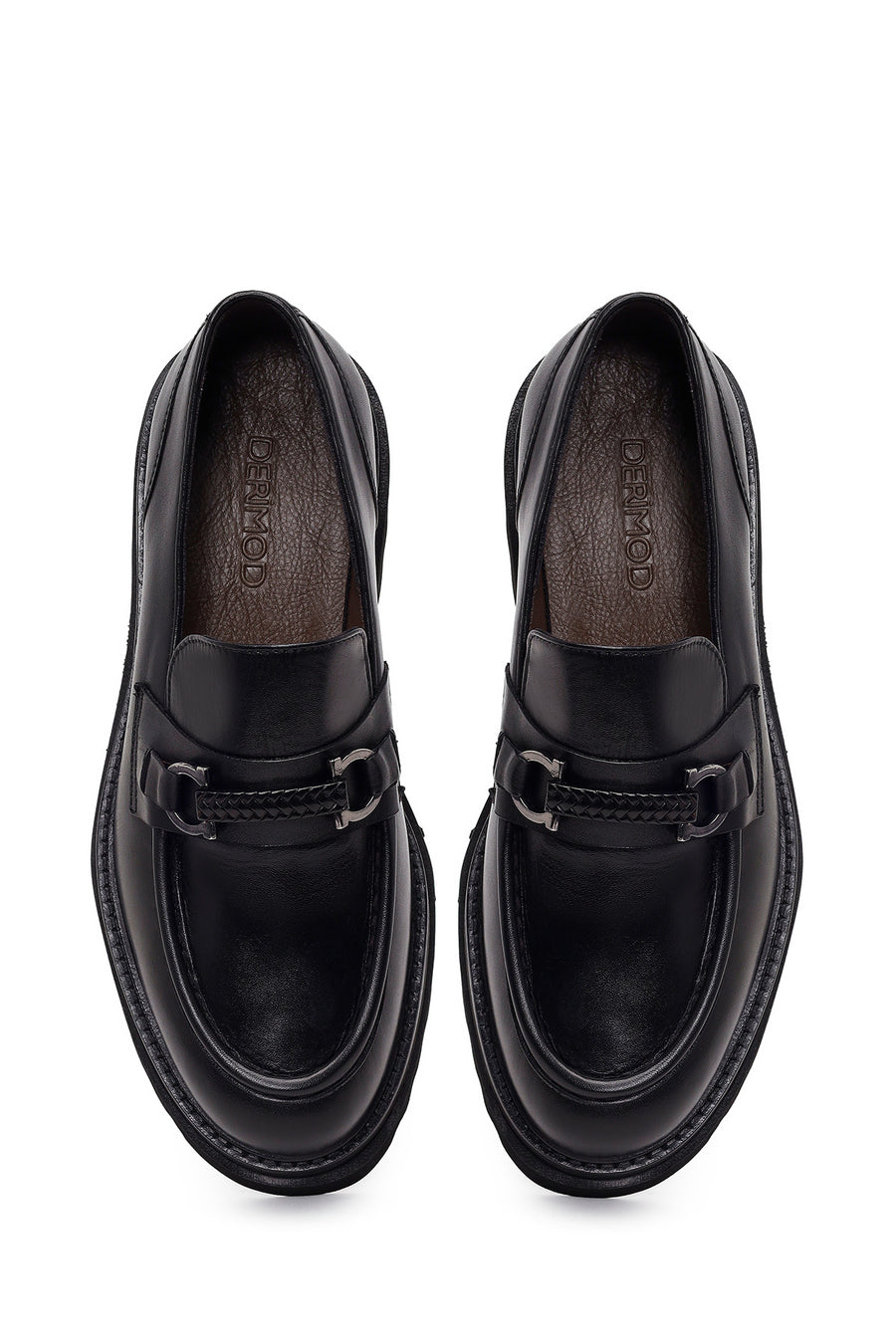 Erkek Siyah Deri Casual Loafer