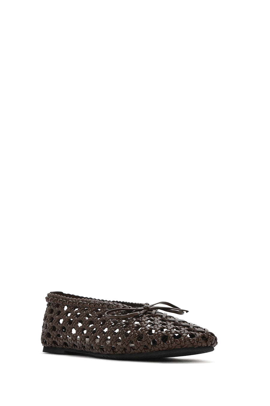 Women's Brown Braided Ballerina