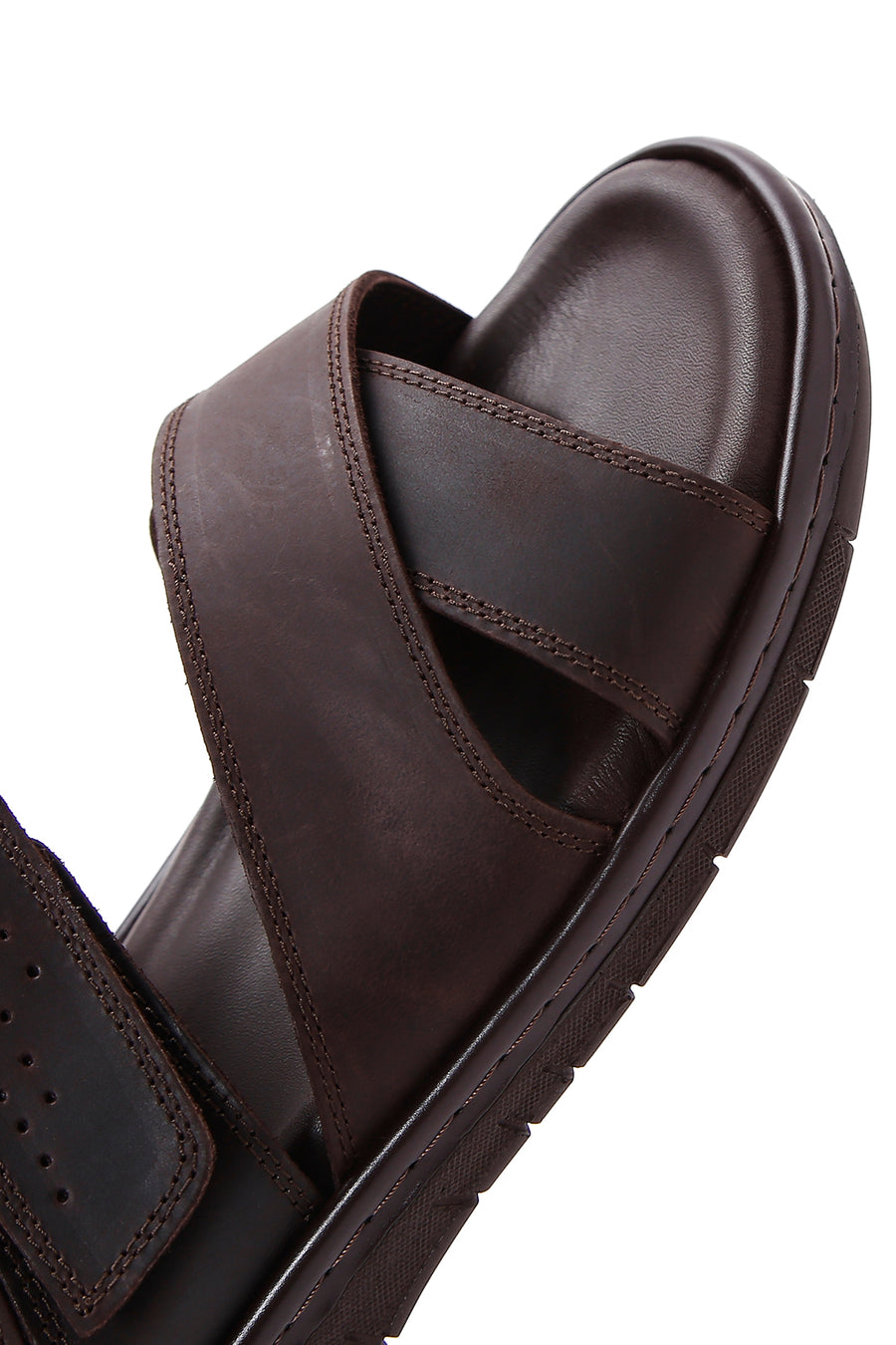 Men's Brown Nubuck Leather Sandals