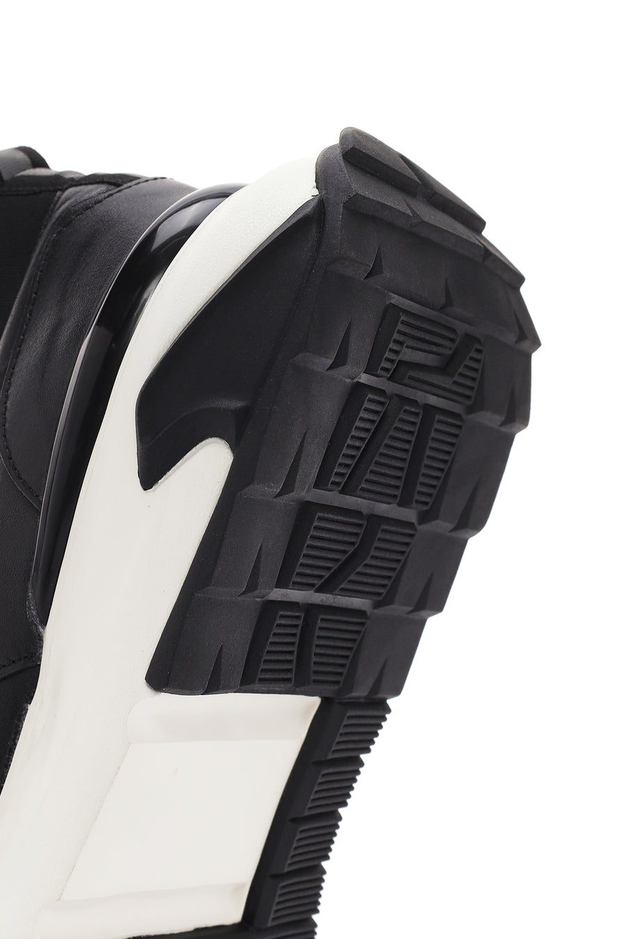 Erkek Siyah Bağcıklı Deri Sneaker