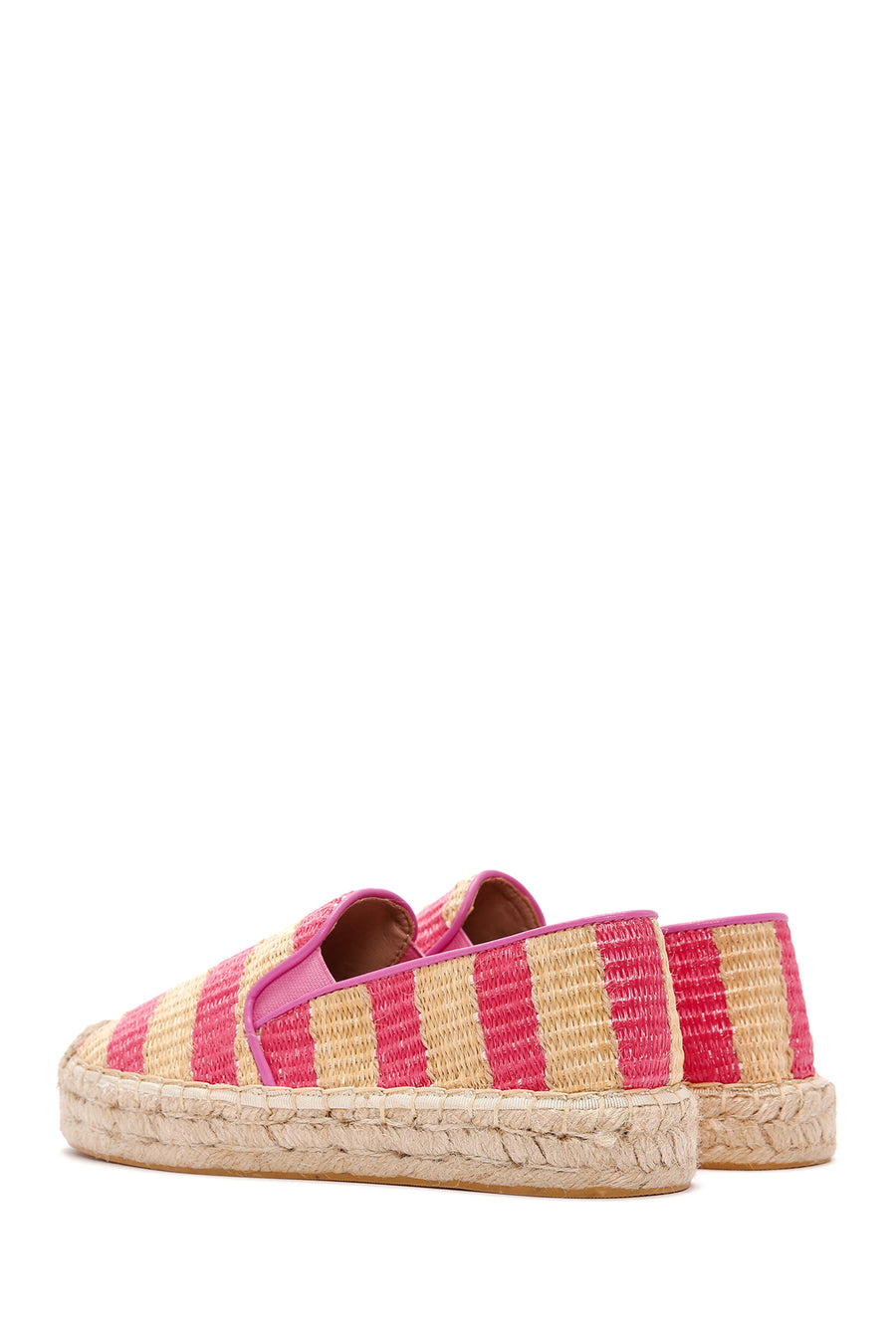 Kadın Pembe Hasır Espadril
