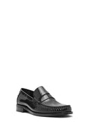 Erkek Siyah Deri Klasik Loafer | Derimod