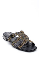 Women's Stone Detailed Casual Slippers | Derimod