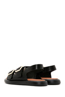 Women's Black Double Buckle Sandals | Derimod