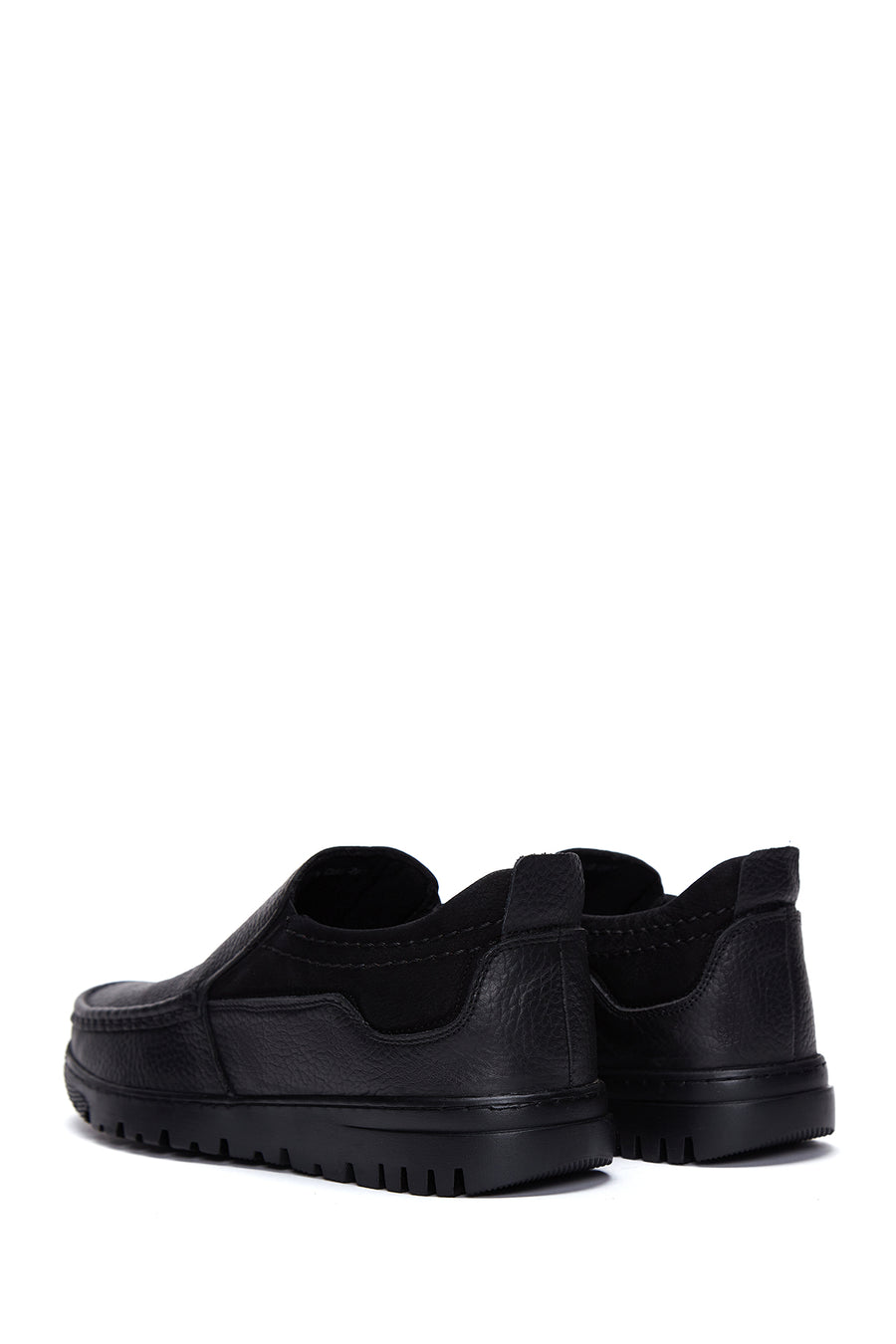 Erkek Siyah Deri Casual Loafer