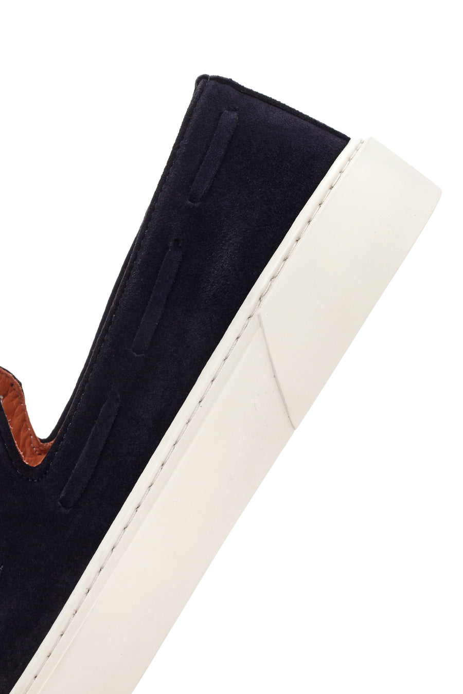 Derimod Fly Erkek Lacivert Süet Deri Casual Loafer