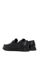Men's Black Leather Loafer | Derimod