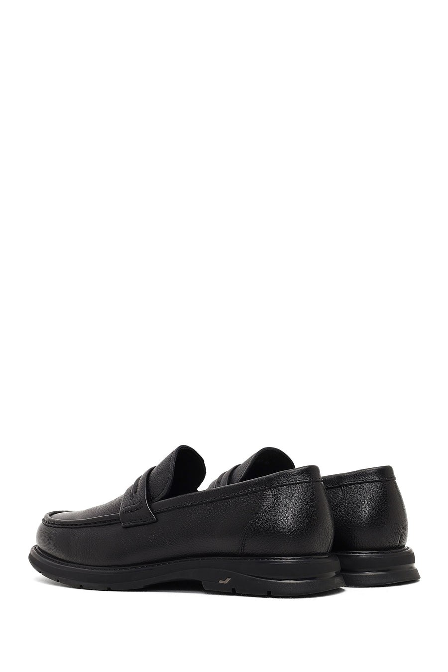 Men's Black Leather Loafer