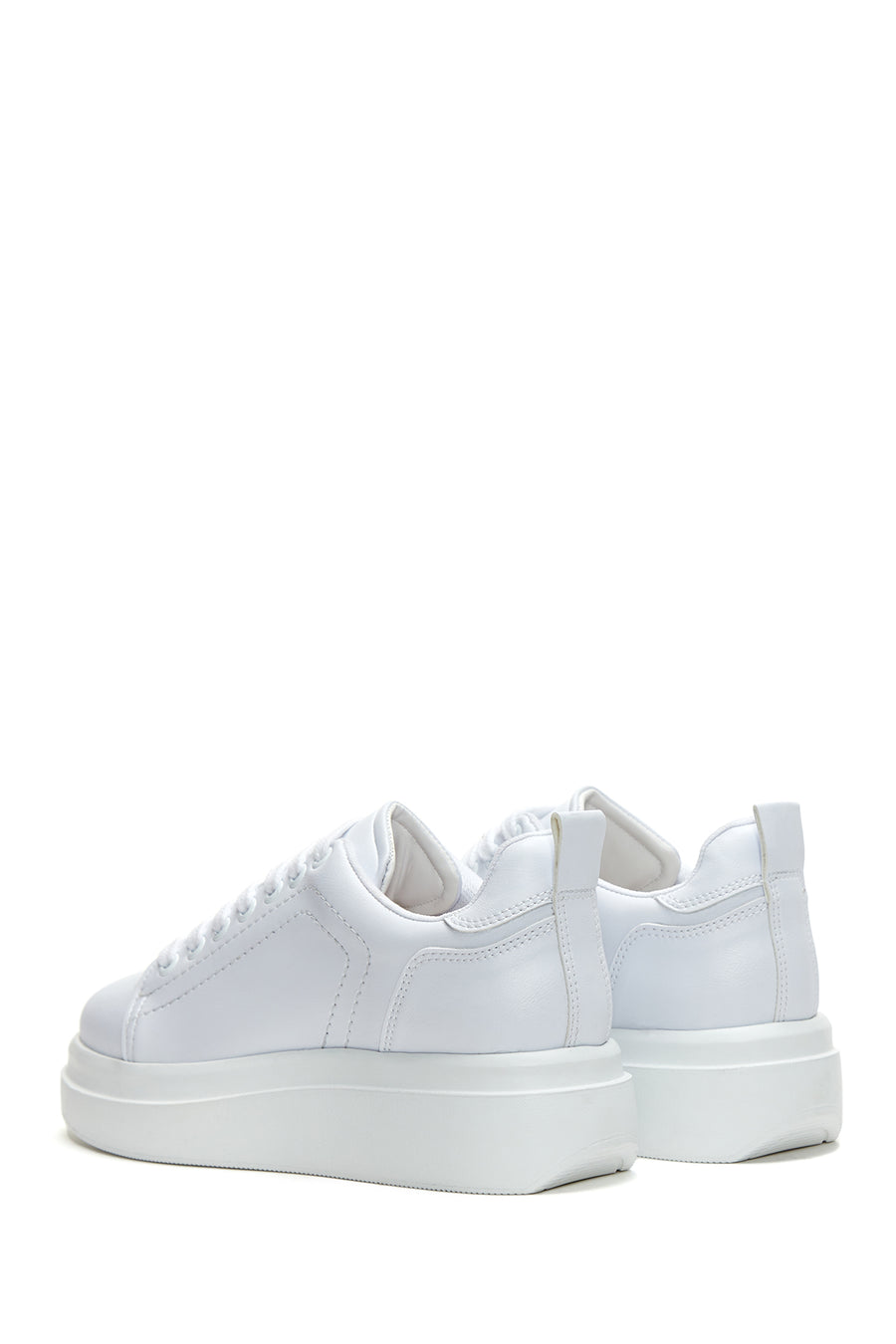 Kadın Beyaz Kalın Tabanlı Sneaker