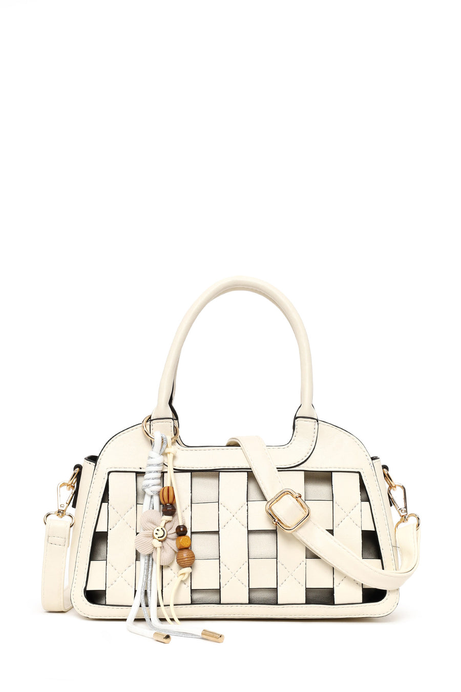 Woman Cream Long-Strap Knitted Mini Shoulder Bag 26SBD265329 | Derimod