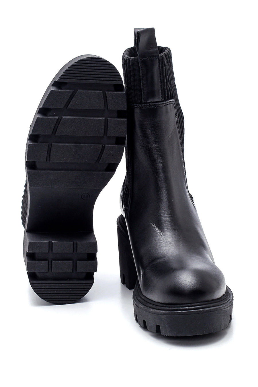 Women's Leather Heeled Boots
