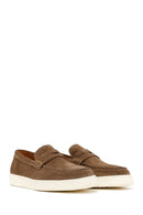 Erkek Taba Süet Deri Casual Loafer | Derimod