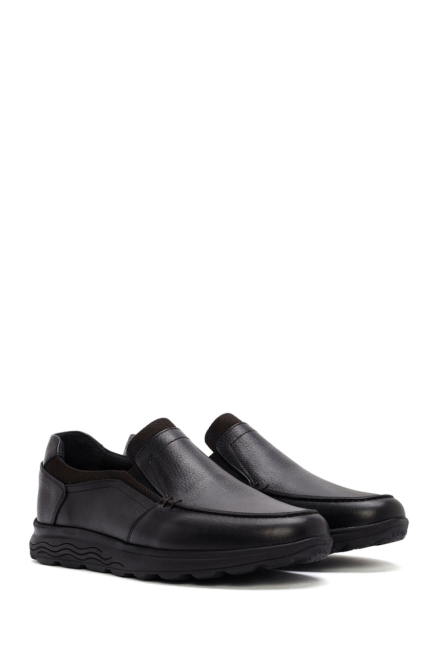 Erkek Siyah Deri Comfort Loafer