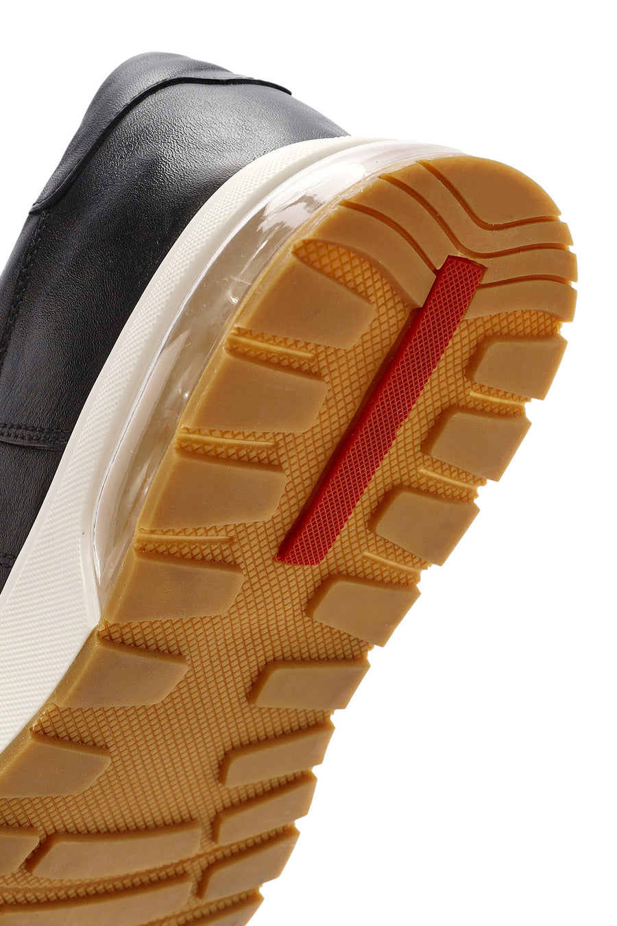 Erkek Siyah Bağcıklı Deri Sneaker