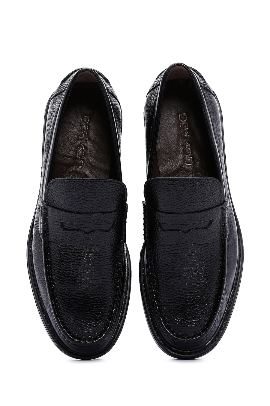 Erkek Siyah Deri Casual Loafer