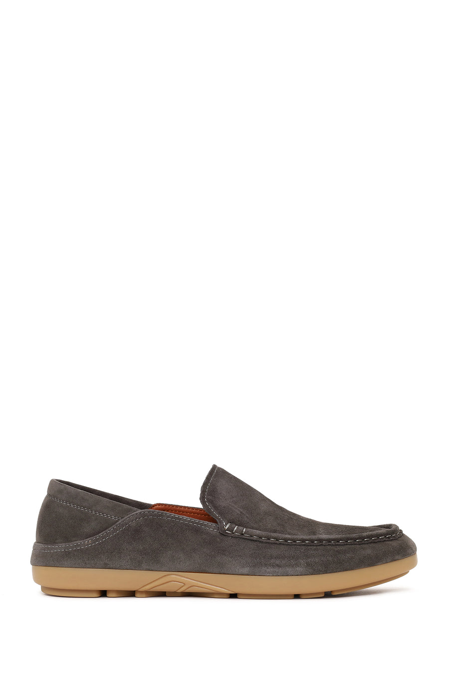 Erkek Antrasit Süet Deri Loafer 26SFD697910 | Derimod