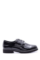 Women's Patent Leather Stone Detailed Shoes | Derimod