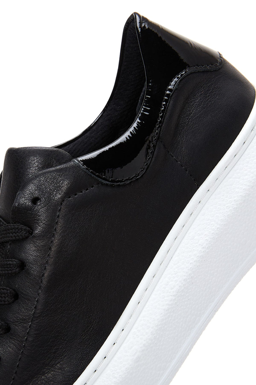 Kadın Siyah Deri Sneaker