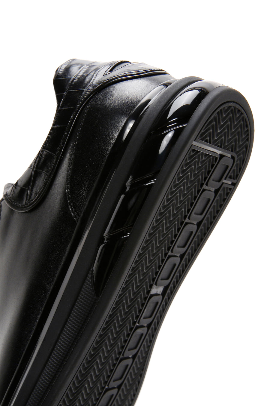 Men's Black Leather Sneaker