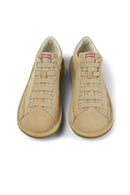 Camper Erkek Bej Beetle Nubuk Deri Sneaker | Derimod