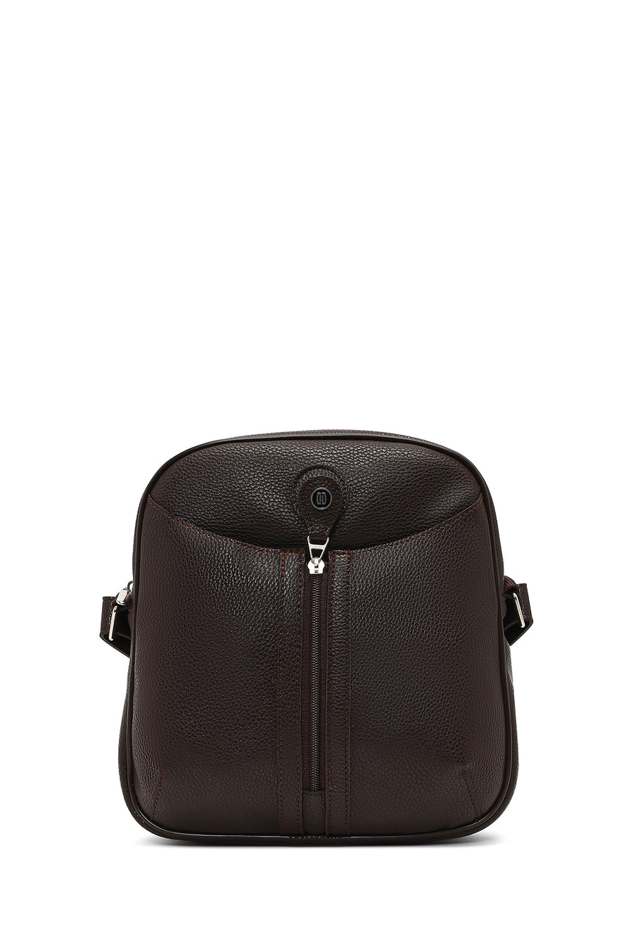 Men's Brown Long Strap Crossbody Bag