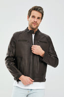 Alanzo Men's Mink Leather Jacket | Derimod