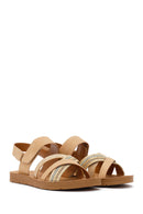 Women's Tan Strappy Sandals | Derimod