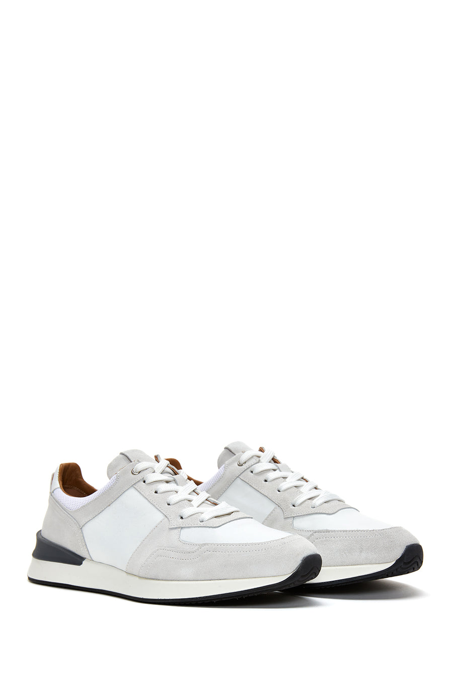 Erkek Gri Süet Deri Sneaker