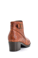 Women's Quilted Leather Boots | Derimod