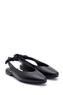 Women's Leather Bow Detailed Ballerinas | Derimod