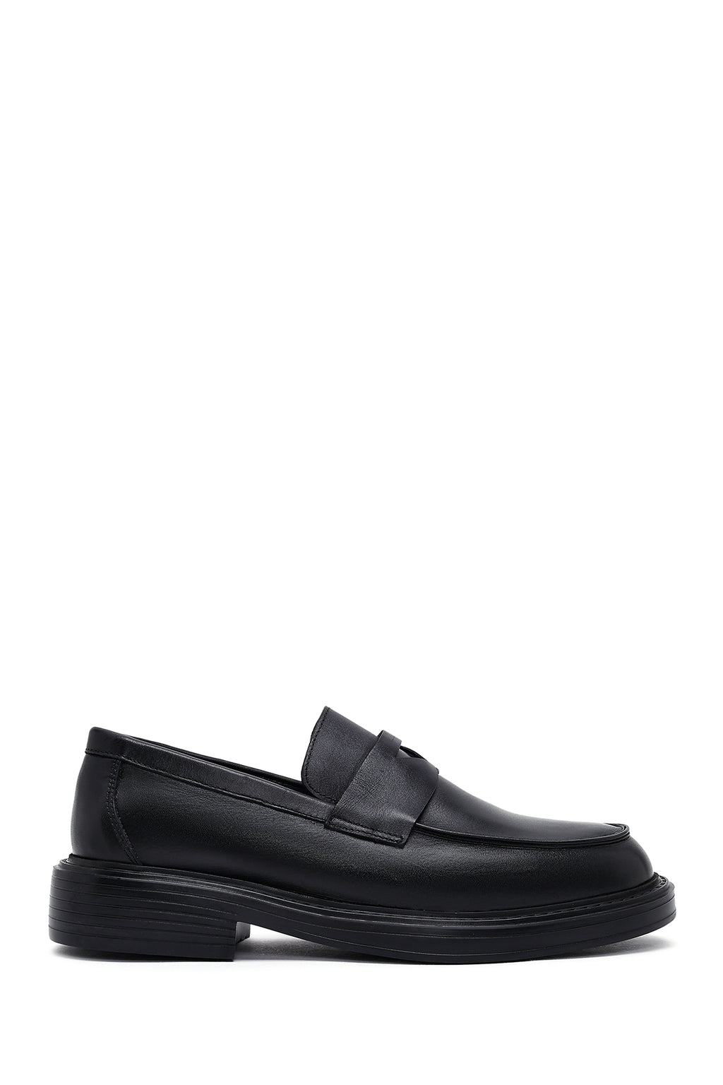 Erkek Siyah Deri Casual Loafer